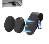 JJKOL 1 pieza parasol soporte compatible para OOONO CO-Driver NO2/NO1, para soporte OOONO 2 soporte coche detector de flash de cuero PU negro, con imanes integrados y dureza durabilidad