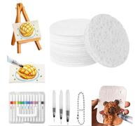 JJKTO DIY Bubble Popcorn Drawing Pens,3D Art Safe Pen for Greeting Birthday Cards Kids,Magic DIY Texture Painting Paper for Kids Art Craft,foam Texture Painting Pape