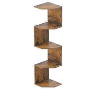 JJL Estante esquinero montado en la pared, estantes flotantes de 5 niveles para almacenamiento y decoración de esquinas, adecuado para decoración de sala de estar, decoración de dormitorio, decoración