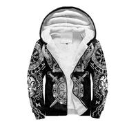 JJLLAZAD Viking Jormungandr Sudadera con Capucha Hombres Vegvisir Yggdrasil Verano Invierno Mitología Nórdica Trajes de Cosplay 11 Tipos y 8 Tamaños