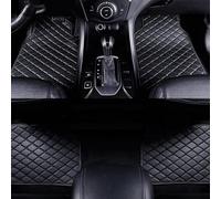 JJNIENUS 4 Piezas Coche Cuero Alfombrillas para Renault Clio 5 V 2020-2023 2024, Alfombras Delanteras e Traseras Alfombras Esterillas Forro Protección Accesorios,A/Black