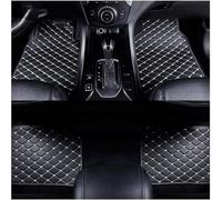 JJNIENUS 4 Piezas Coche Cuero Alfombrillas para Renault Clio 5 V 2020-2023 2024, Alfombras Delanteras e Traseras Alfombras Esterillas Forro Protección Accesorios,B/Black-Beige