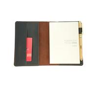 JJNUSA Funda de cuero para planificador recargable compatible con Hobonichi Cousin, Stalogy, Midori, diario A6 de 10.5 cm x 14.8 cm, cubierta de bolsillo para cuaderno de viaje, color marrón oscuro