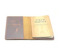 JJNUSA Moleskine Cahier - Funda de piel para cuaderno de notas de campo, tamaño de bolsillo, 8,9 x 14 cm, color marrón