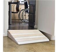 JJoias 2-6 "Rampa De Umbral De Madera Elevada, Rampa De Transición De Pasos, Elevador De Umbral Móvil No Deslizante Portátil Para El Hogar/Puerta Principal/Patio/Puerta,38.8×35×14cm