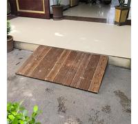 JJoias Rampa De Umbral De Madera, Puerta De Rampa De Umbral De Nivel De Madera De 10 Cm-30 Cm, Rampa De Entrada Móvil Práctica, Puede Contener 250 Kg/550 Lbs,60 * 80 * 25cm