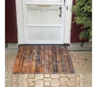 JJoias Rampa De Umbral De Scooter Silla De Ruedas De Madera De 10 Cm-30 Cm De Madera, Rampa De Entrada De Movilidad Práctica, Rampa De Umbral Para Puertas Clasificadas,90*80*25cm/35.4*31.5*9.8in