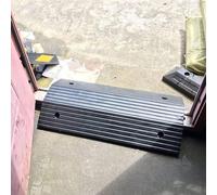 JJoias Rampa Para Sillas De Ruedas De Puerta | Umbral De Puente De Goma Portátil, Rampa Para Discapacitados Con Soportes Y Superficie No Deslizante Para Entradas, Puertas, Escalones, Negro