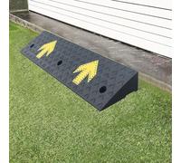 JJoias Rampas De Umbral De Goma Portátiles, Rampas De Transición De Silla De Ruedas, Rampas De Acera De Servicio Pesado Para Senderos,100 * 25 * 9cm