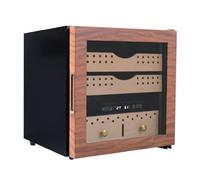 JJoias Refrigerador De Cigarros Eléctricos De 27L, Gabinete De Cigarros Electrónico Inteligente: Temperatura De Precisión Y Ajuste De Humedad, Pantalla LED Digital, Ahorro De Energía,Marrón