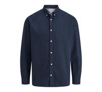 Jjoxford - Camiseta con Detalles, Azul Marino, S