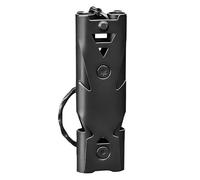 JJPJL Silbato Supervivencia,Silbatos de Emergencia,Silbato Alta Doble Frecuencia,150dB,Acero Inoxidable,Resistente al Agua,para Emergencias,Exterior,Paseo de Perros,Entrenamiento,Deportes (Negro)