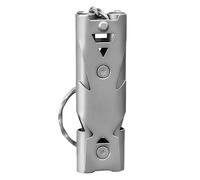 JJPJL Silbato Supervivencia,Silbatos de Emergencia,Silbato Alta Doble Frecuencia,150dB,Acero Inoxidable,Resistente al Agua,para Emergencias,Exterior,Paseo de Perros,Entrenamiento,Deportes (Gris)