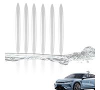 JJQFLB 6 Pcs Protector de Borde de Puerta Coche, para Toyota Prius IV/Prius PHEV/Prius Prime Tiras de Protección Anticolisión para Puerta Pegatinas, B-Transparent