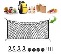 JJQFLB Compatible con Ford Kuga EcoSport, Malla para Maletero de Coche, Red de Almacenamiento Elástica para Asiento Trasero, Organizador de Equipaje,B-90×40CM