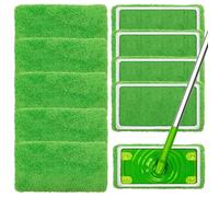 JJQHYC 10 Unidades Toallitas de Microfibra para Mopa Swiffer, Paños Recambios de Mopa Lavables Reutilizables Toallitas para Secas y Húmedas