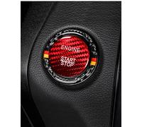 JJRFVBGT Compatible con Mercedes para Benz para C E Class W204 W205 W212 W213 Car Engine Start Stop Button Trim Sticker Calcomanías De Reparación Interiores Automóvil(Red)