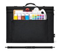 JJRING Bolsa de transporte de 23 x 31 pulgadas, bolsa de almacenamiento grande con asa y correa de hombro ajustable, carpeta de cartera para obras de arte, carteles, lienzo, tablas de dibujo