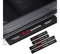 JJRY 4 Piezas Coche Umbral Puerta Pegatinas Protective para SsangYong Rexton 2 Tivolan Musso Tivoli Kyron Actyon Sport Korando Pedal Protección Resistente Arañazos Decoración