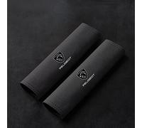 JJRY Coche Asiento Cinturón Cubiertas, para Peugeot 408 508Le2008/4008 5008 308 3008 Cinturon Protector CinturóN Seguridad ExtraíBle Cubiertas Accesorios,Gentleman Black 2pcs