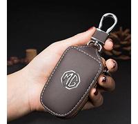 JJRY Coche Llave Mando Carcasas para MG TF ZR ZS HS GS GT RX5 RX8 MG6 MG5 Llavero Carcasa de Llave Accesorios Decorativos,Brown Style