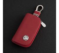 JJRY Coche Llave Mando Carcasas para MG ZS MG3 MG5 MG6 MG HS Llavero Carcasa de Llave Accesorios Decorativos,Red Style