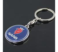 JJRY Coche Llavero para SAAB Scania Aero X 9-3 9-5 9-7X Ilavero Personalizado Coche Accesorios,3D