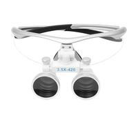 JJsdwin Lupa LED para la cabeza, sin manos, con lupa, con lupa, oral dental, para trabajos de costura, longitud del producto 20,5 cm, campo de visión de 60 mm, profundidad de campo de 100 mm