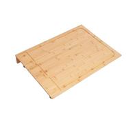 JJsdwin Tabla de cortar de bambú, 75 x 54 x 10 cm, cubierta de placa de cocción compatible con la mayoría de cocinas de gas y eléctricas, tabla de cortar para casas, dormitorios, apartamentos pequeños
