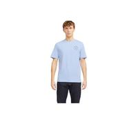 JACK & JONES Jjsimon tee SS Crew Neck Camiseta, Azul Cambray/Estampado: pequeño, S Hombres