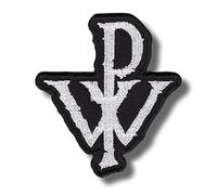 JJTEXTIX Parche bordado termoadhesivo 1 letra para todas las edades Dibujos animados Negro