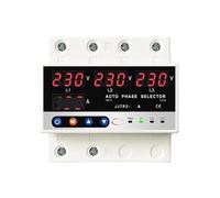 JJTP2-63A, JJTP2-100A protector de reconexión automática dispositivo de protección de energía voltaje y valor de protección de visualización actual se pueden establecer límites(63A)