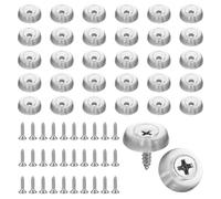 JJUNW Patas de goma atornilladas, patas transparentes para muebles con tornillos, tablas de cortar, parachoques de 16 mm, antideslizantes