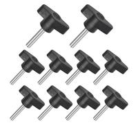 JJWNMLL 10pcs Tornillos Moleteados, M6 x 30mm tornillos con mango de estrella, Asas Ajustables tornillo de sujeción para máquinas herramientas, muebles