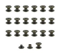 JJWNMLL Juego de 20 tornillos Chicago de M5x5mm, kit de tornillos de encuadernación Chicago, remache de uñas metal, botón Chicago, para cinturón de cuero,libro de recortes,encuadernación - Bronce