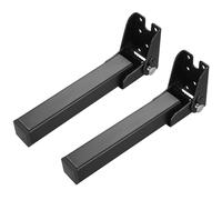 JJWUYUE 2 Pcs Patas de Muebles Plegables Patas de Mesa Negras Metal,Patas de Muebles Plegables,Patas de Sofá,Patas de Cama Plegables Armario Pies de Gabinete para Muebles Sofá Mesa Gabinete Pies 20CM