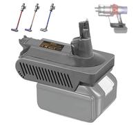 JJXNDO Para Dyson V10 batería de repuesto, adaptador V10 para Makita 18 V convertidor de iones de litio para Dyson V10 batería de trabajo V10 Cyclone Animal Absolute Fluffy SV12 aspiradora (sin