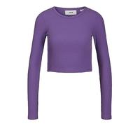 JJXX Camiseta de Manga Larga para Mujer Jxfeline LS Rib tee Noos, Royal Lilac., L