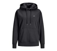 JJXX Jack & Jones Jxabbie RLX LS Every Hood Swt Noos Sudadera con Capucha, Mujer, Black/Print: White Logo, L