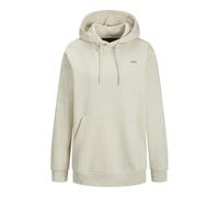 Jack & Jones Jxabbie RLX LS Every Hood Swt Noos Sudadera con Capucha, Mujer, Moonbeam/Print:Black Jjxx Logo, L