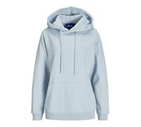 JJXX Jack & Jones Jxabbie RLX LS Every Hood Swt Noos Sudadera con Capucha, Mujer, Skyway/Print:Powder Blue Logo, S