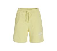 JJXX Jack&Jones JXBARA HW - Pantalones Cortos para Mujer, diseño de Rayas Blancas Brillantes, Talla L, Color Amarillo