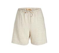 JJXX Jack&Jones JXBREEZE Summer HW Tie Pantalones Cortos WVN SN, Gris Pluma/Rayas: Pinstripe, L