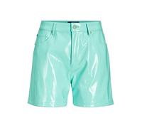 JJXX Jack & Jones JXKENYA Faux Leather Shorts, Pantalones Cortos De Las Mujeres, Aruba Blue/Detail:Shiny, XL