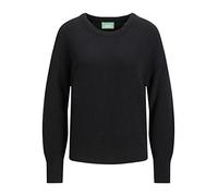 JJXX Jack&Jones JXMILA LS Twist Crew Neck Knit Noos, Suéter suéter De Las Mujeres, Black, XS