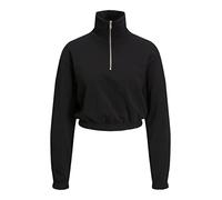 JJXX Jxalfa Reg Every Pantalón Corto Con Media Cremallera, Sudadera Mujer, Negro, XS