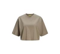 JJXX JXANDREA Camiseta Suelta SS Recortada JRS Noos, Beige, S
