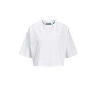 JJXX JXANDREA Camiseta Suelta SS Recortada JRS Noos, Blanco Brillante, S