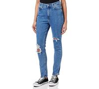 JJXX Jxberlin Slim HW Cce2003 B Sn Pantalones, Medio De Mezclilla Azul, 31W x 32L para Mujer