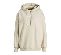 JJXX Jxcleo LS Loose Time Noos-Sudadera con Capucha, Moonbeam/Detalles: Negro emb, XS para Mujer